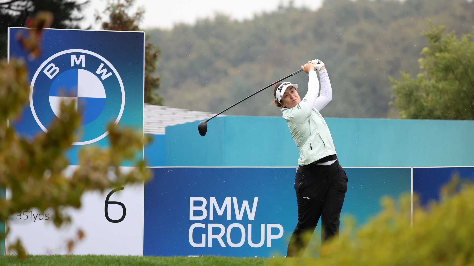 Hannah Green Alone at the Top Before Play Suspends for the Day at BMW Ladies Championship
