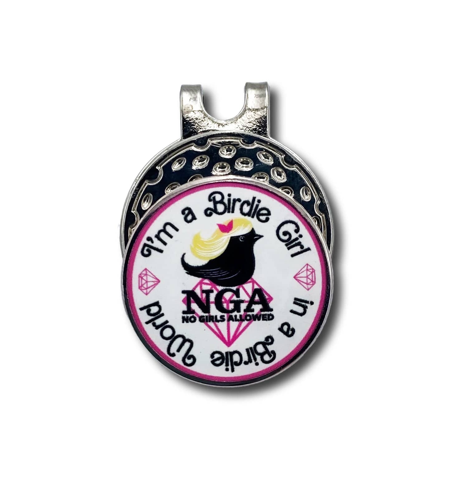 NGA - No Girls Allowed Birdie Girl Ball Marker & Hat Clip