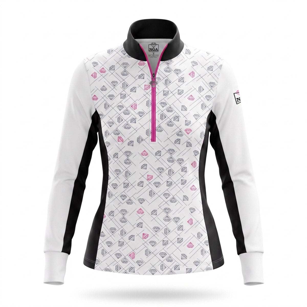 Diamond Dreams - Half Zip Pullover - Pink