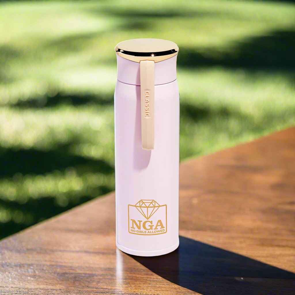 My Store Drinkware BYOW Bottle-Pink Lilac and Gold