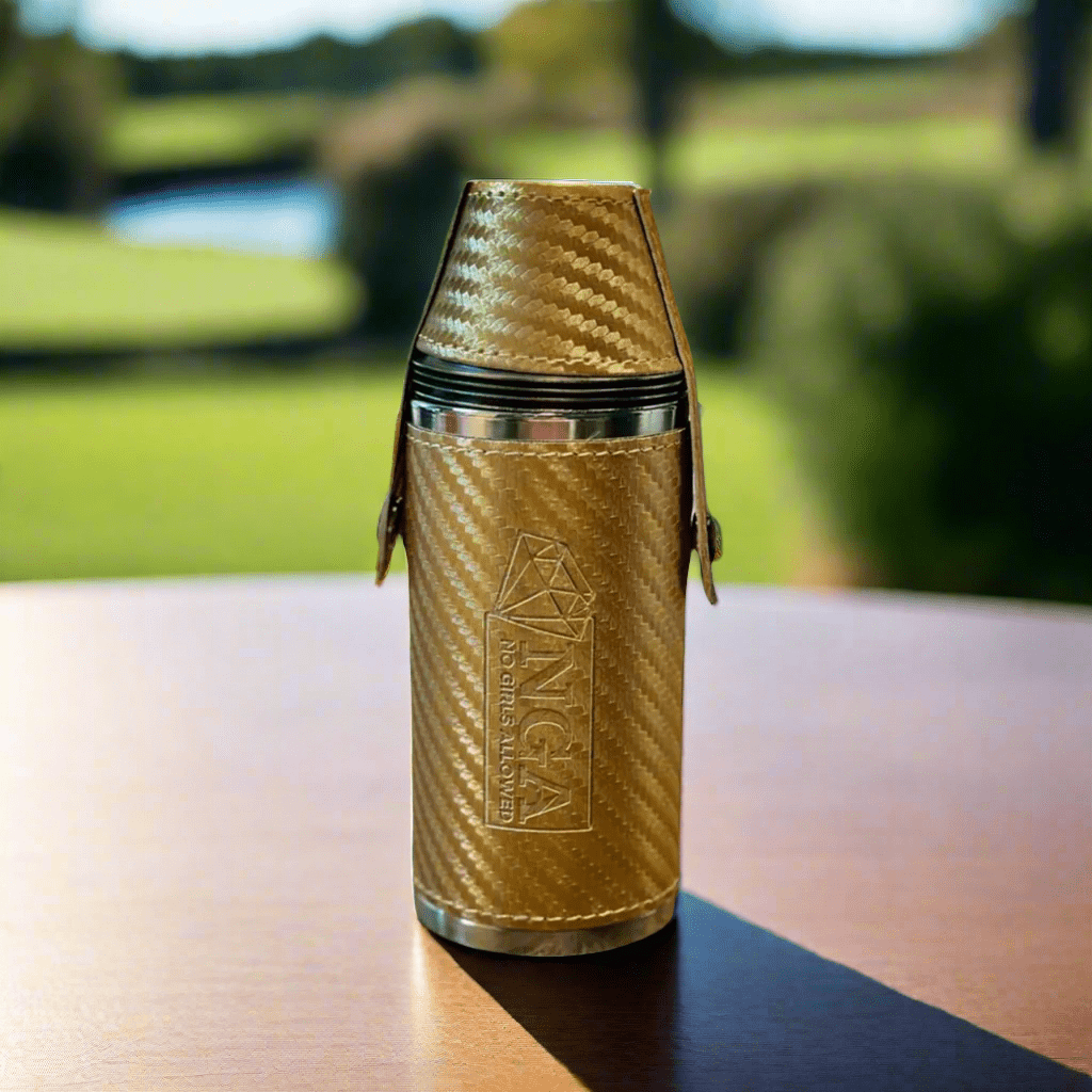 My Store Flask Frolic Flask - Gold Carbon Fiber