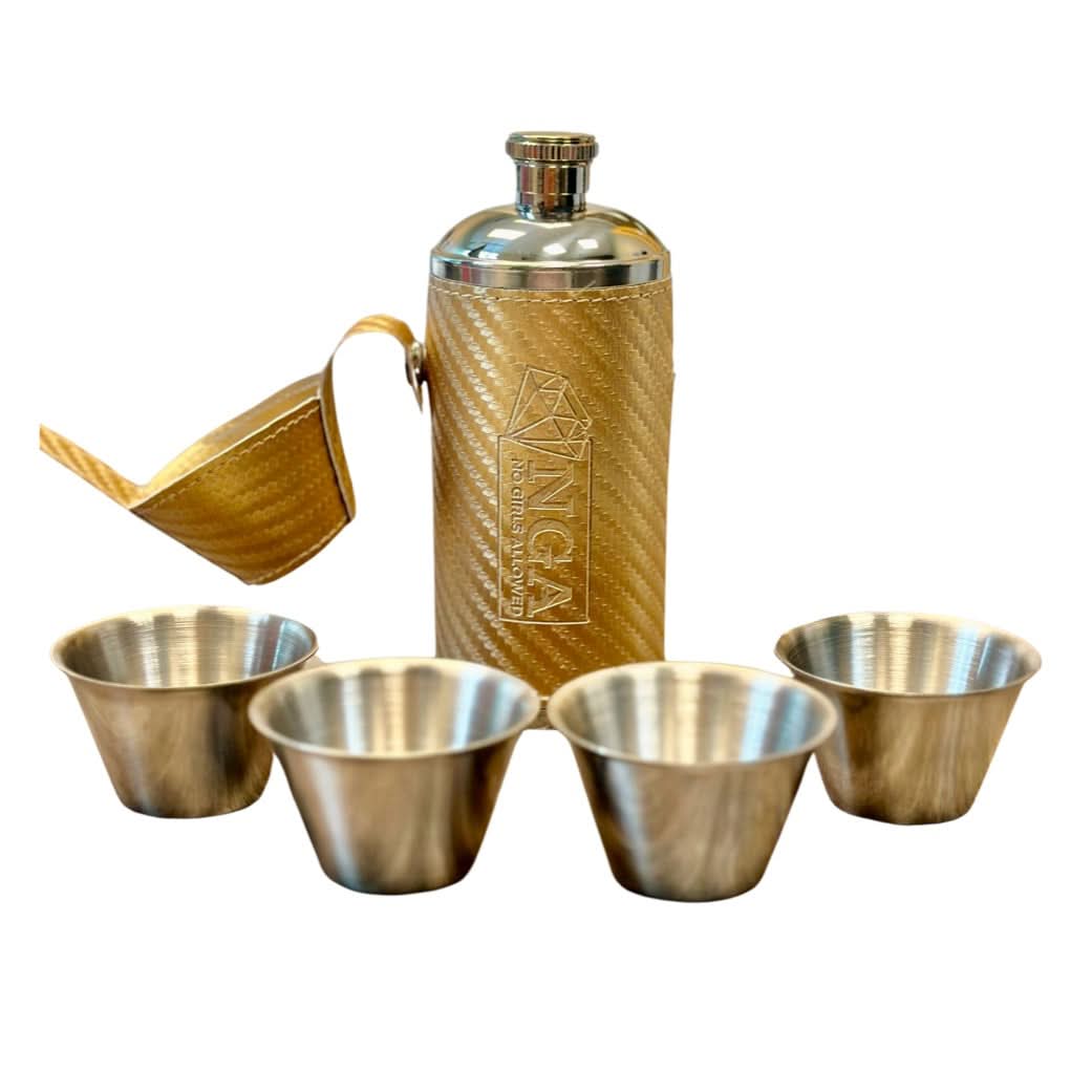 Frolic Flask - Gold Carbon Fiber