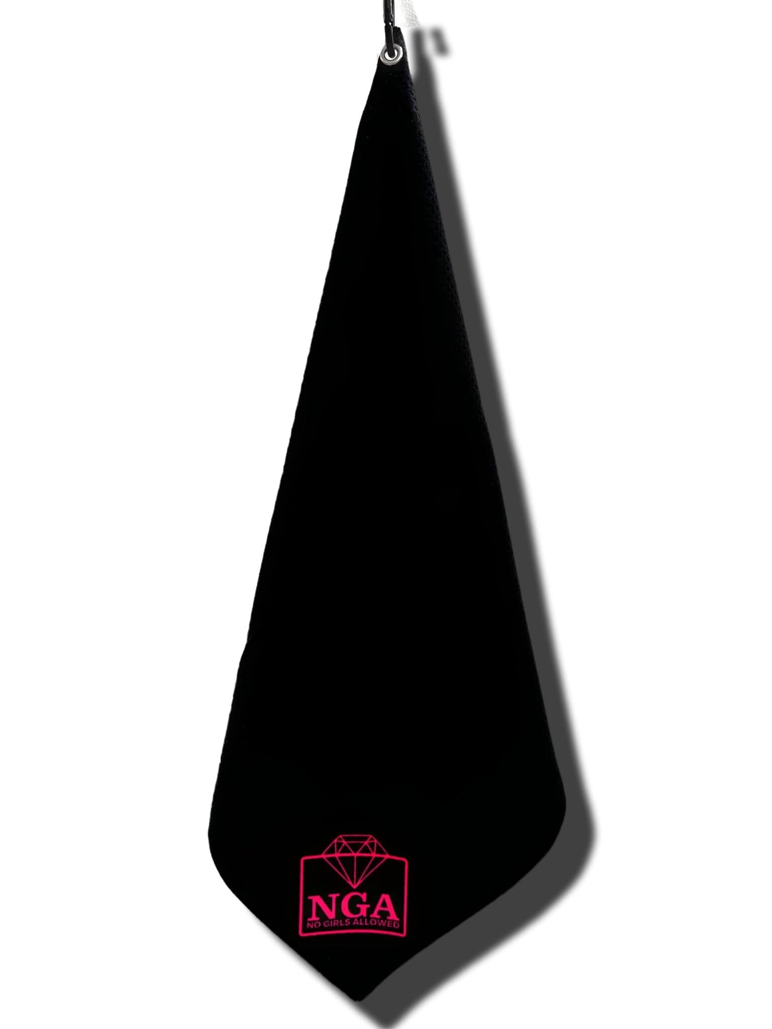 My Store Golf Towel Stuck-on-You Magnetic Golf Towel-Black and Pink