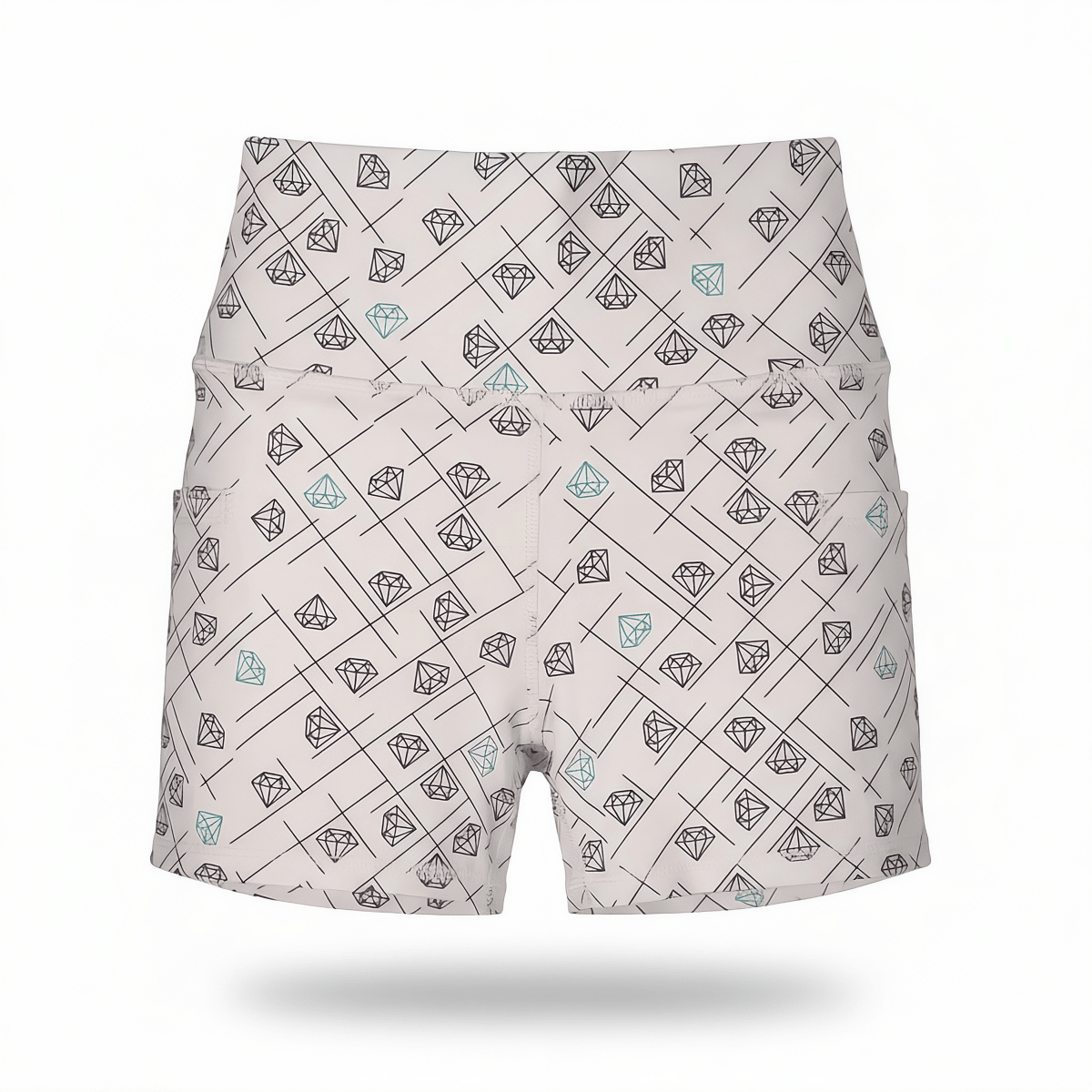 Luxe UnderThere™ Shorts - Diamond Dreams Green