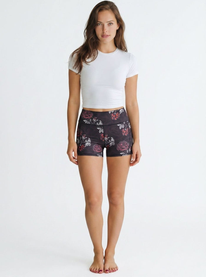 Luxe 'Unders' Shorts - Midnight Blooms