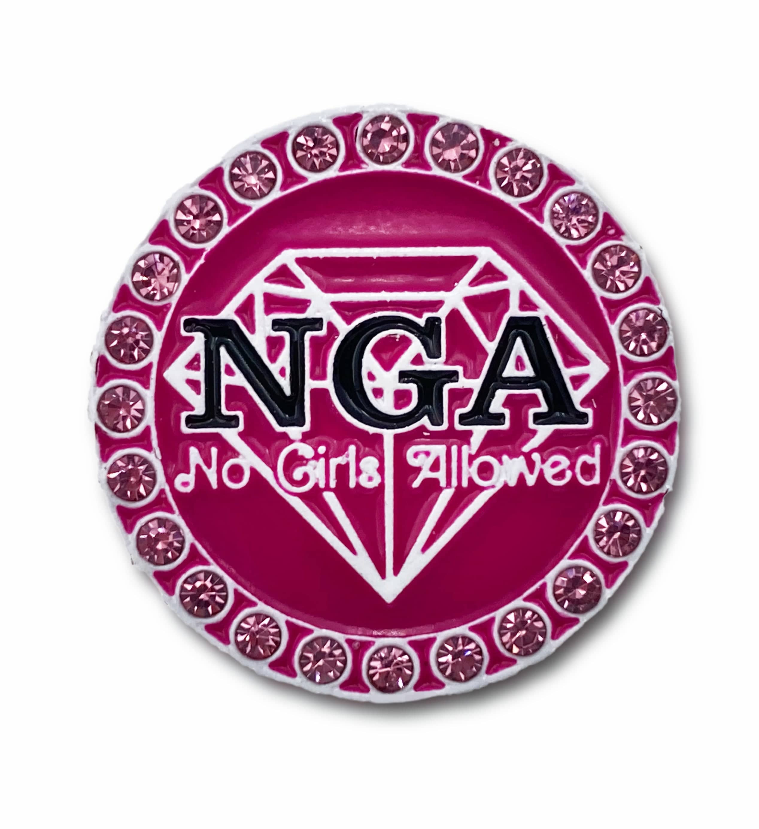 NGA - No Girls Allowed Pink Vibes Ball Marker & Hat Clip