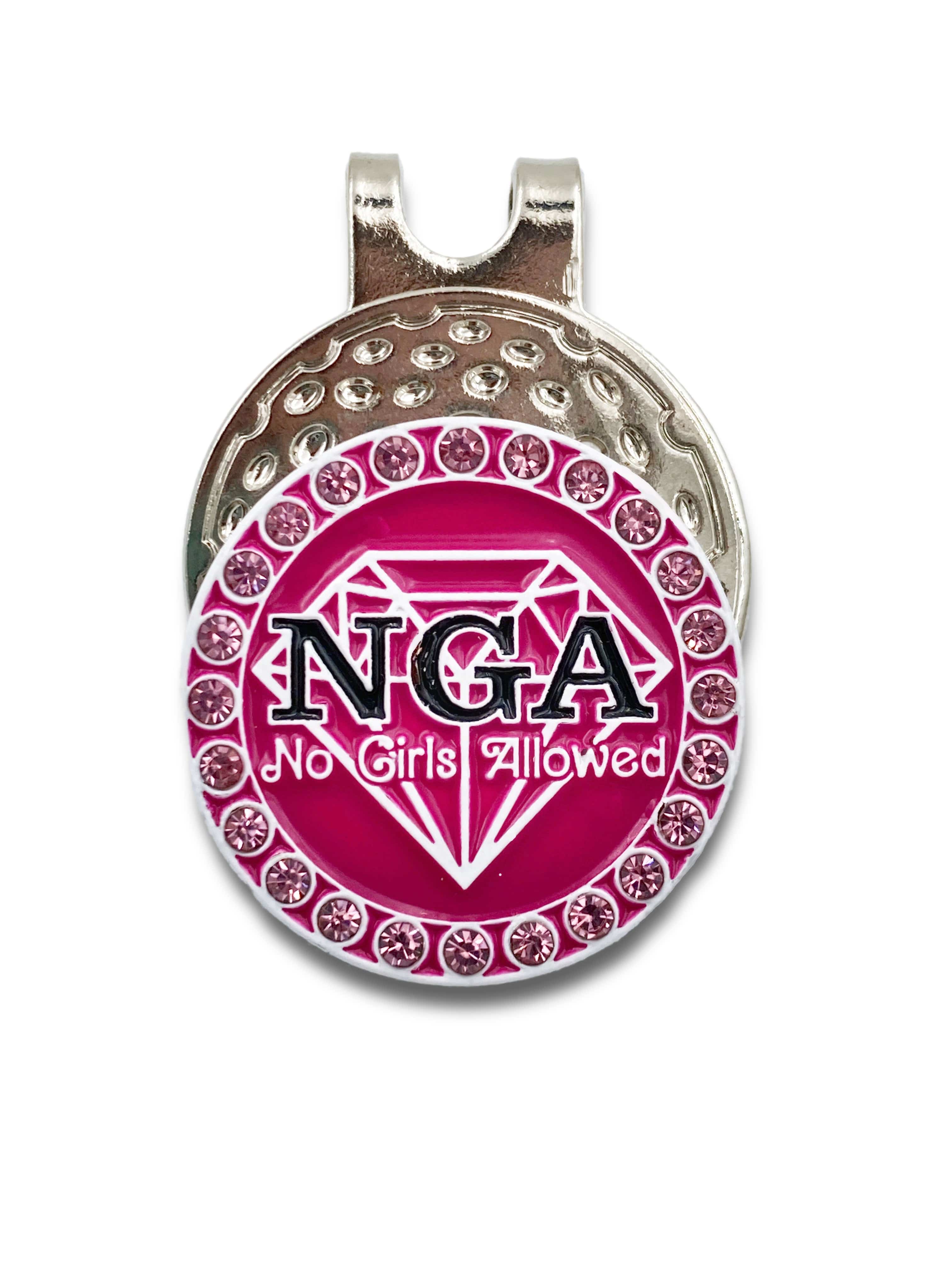 NGA - No Girls Allowed Pink Vibes Ball Marker & Hat Clip