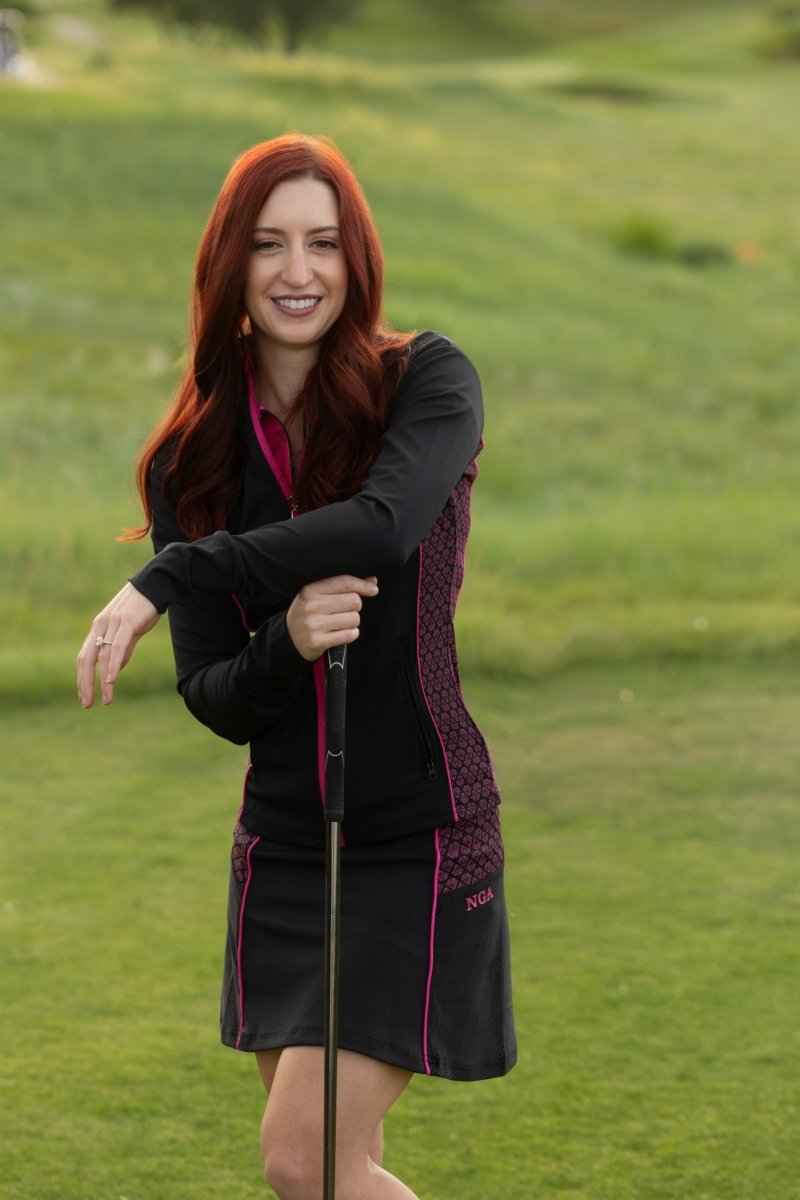 My Store Skirt Diamond Drive Collection Gemma Skirt - Pink on Black