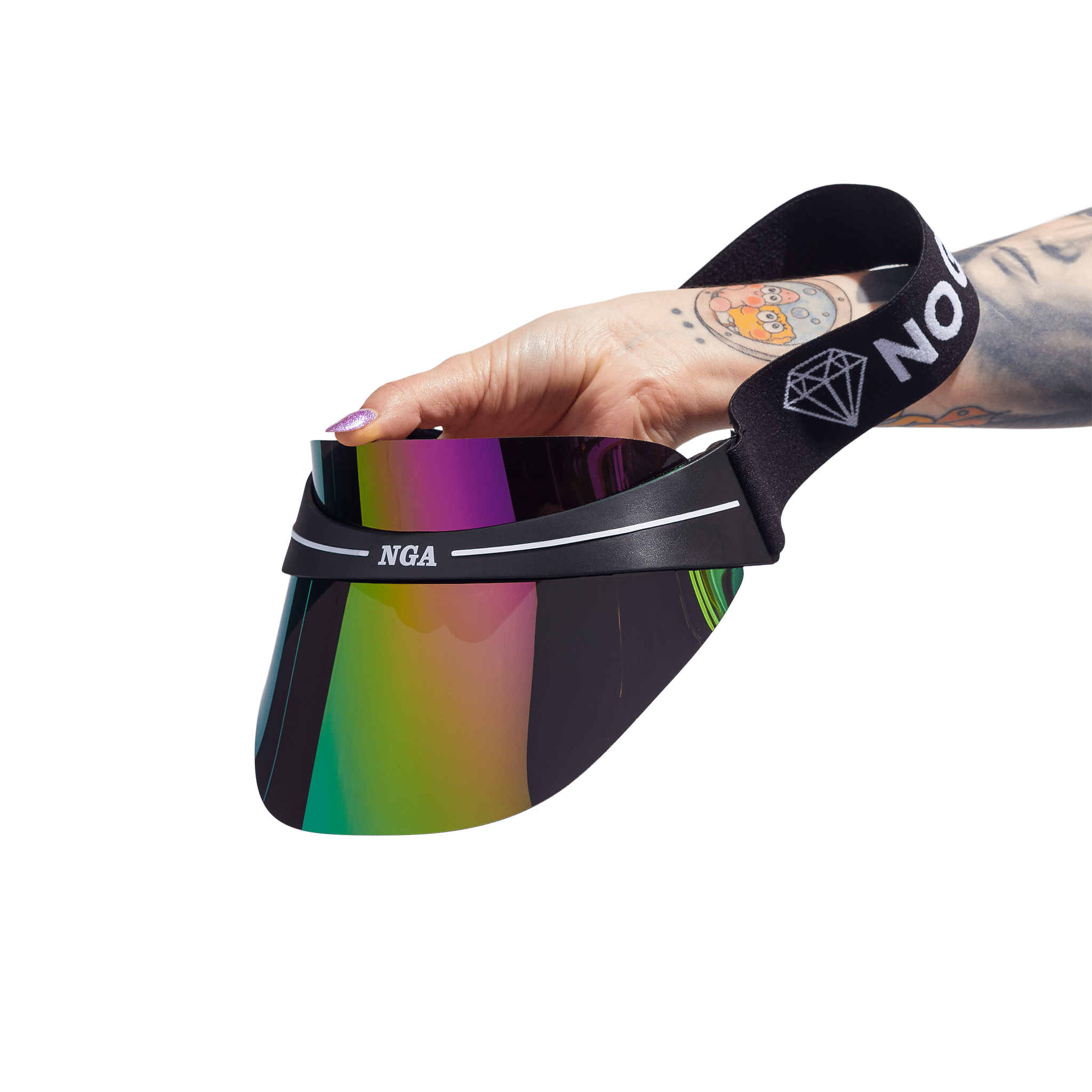 My Store Visor Brilliant Swing Visor-Pink Oil Slick