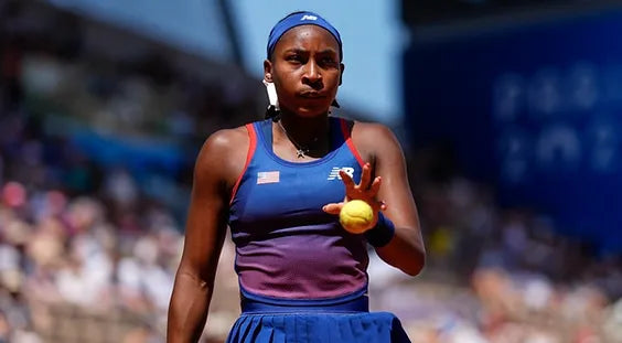 Coco Gauff in tears after argument over chair umpire's controversial call, falters at Paris Olympics