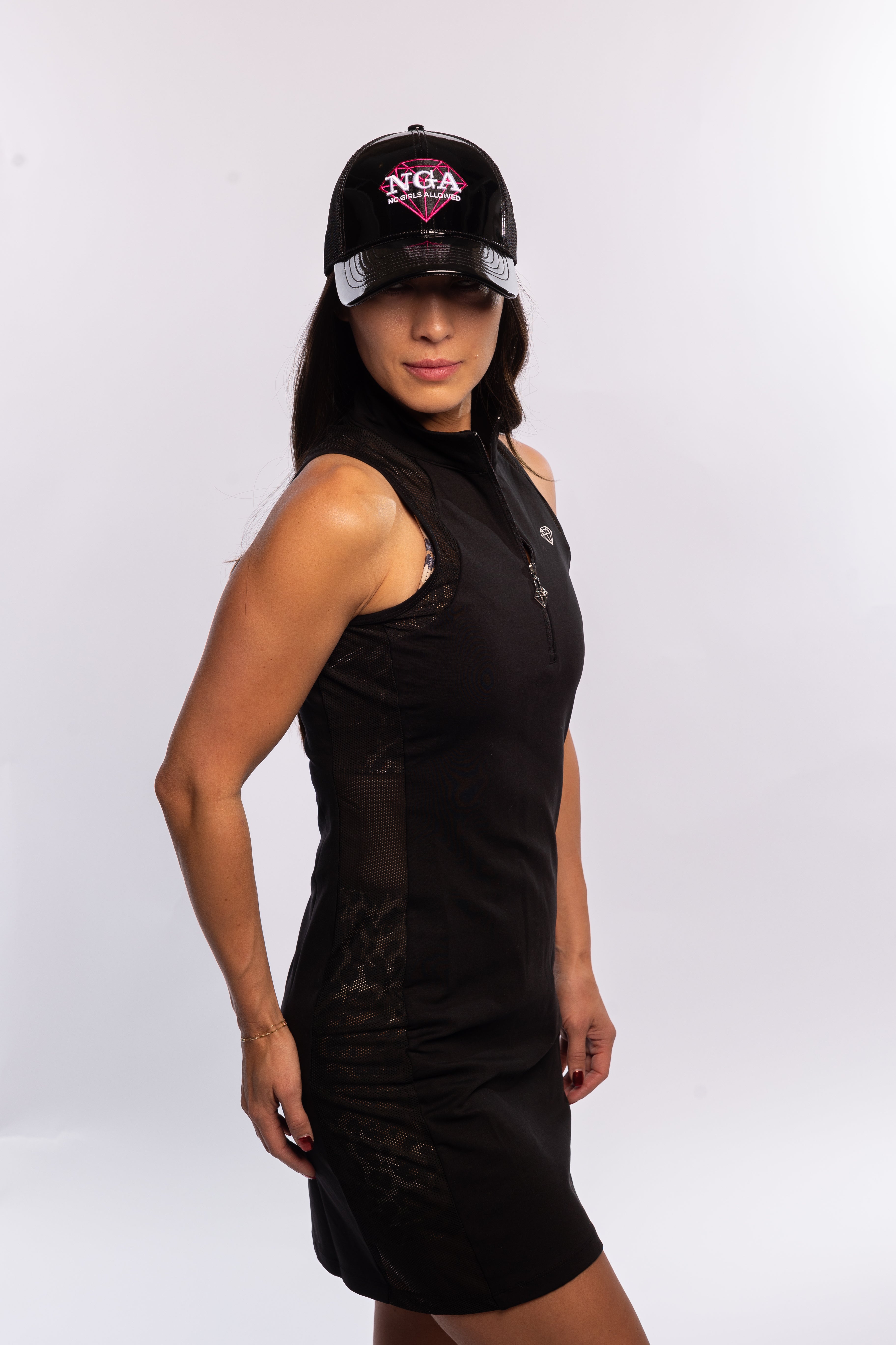 Peekaboo Dress - Black