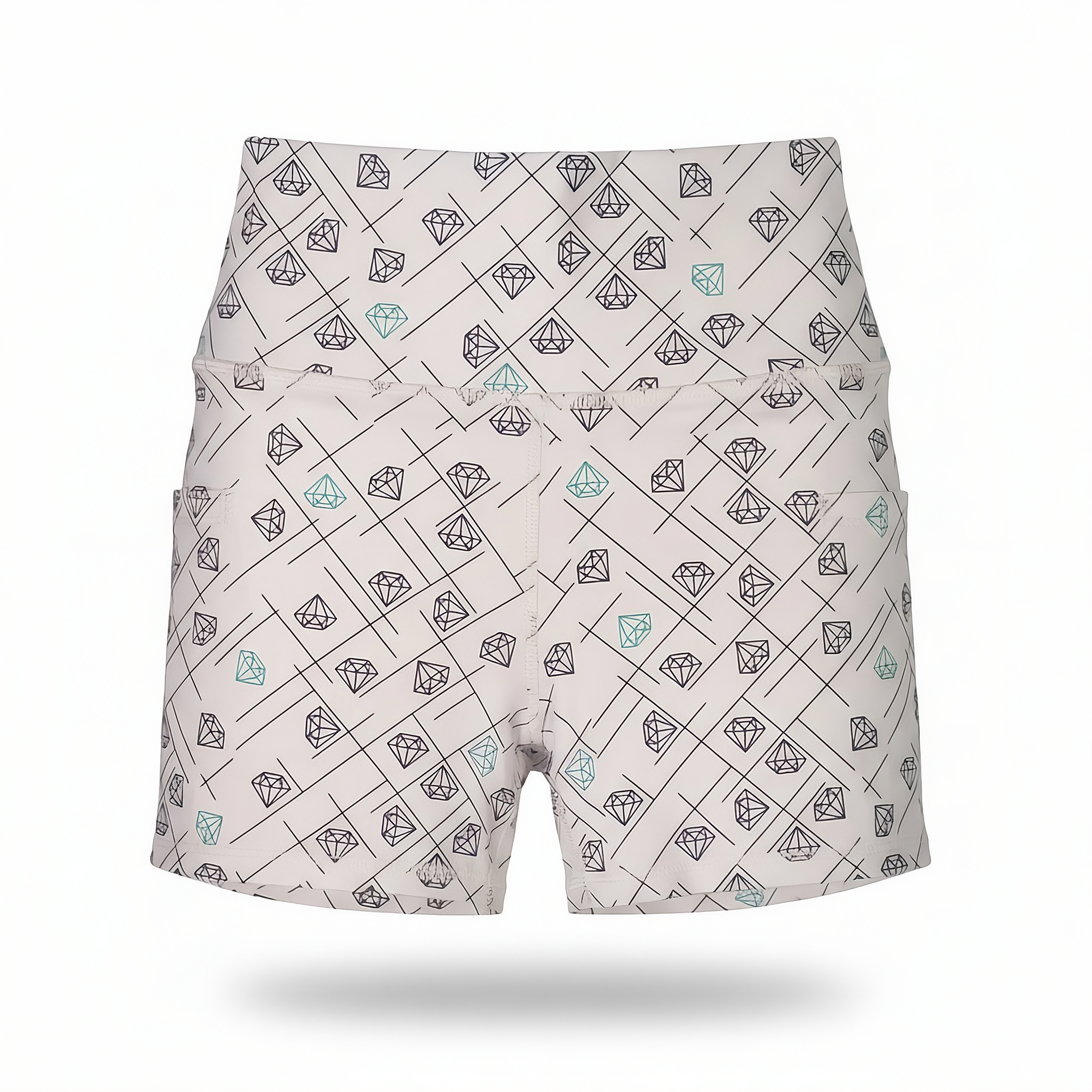 Luxe 'Unders' Shorts - Diamond Dreams Green