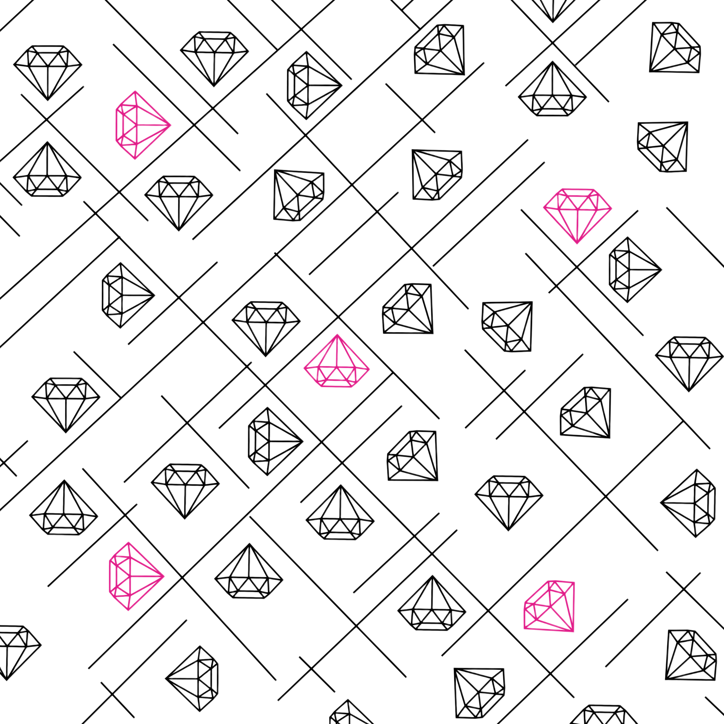 Diamond Dreams Polo - Pink - Borrowed Fit (Ladies)