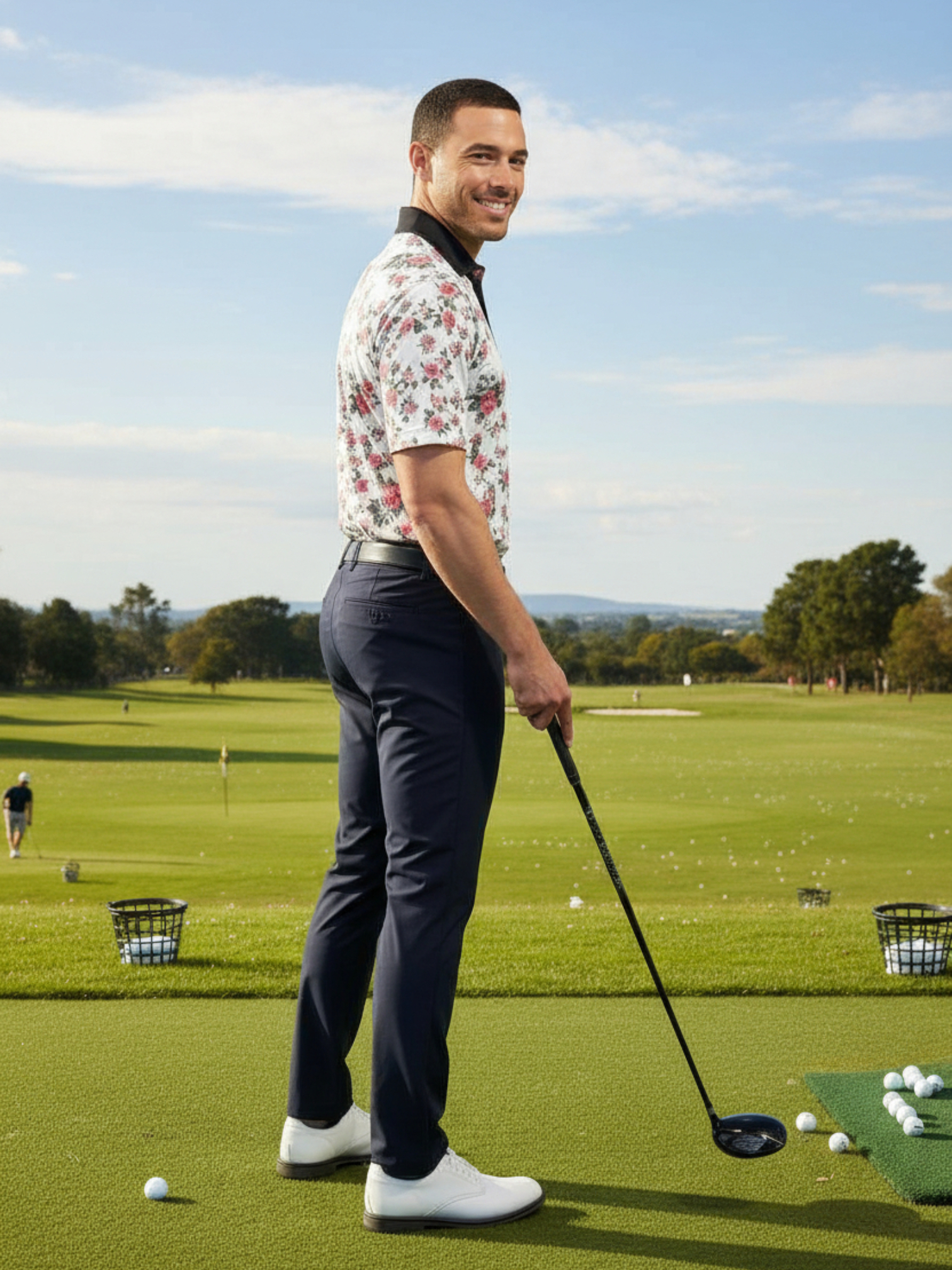 Eternal Blooms Polo for Men