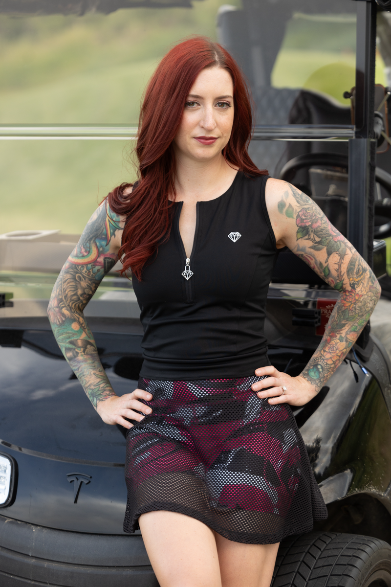 Women's golf apparel,
rewritten.