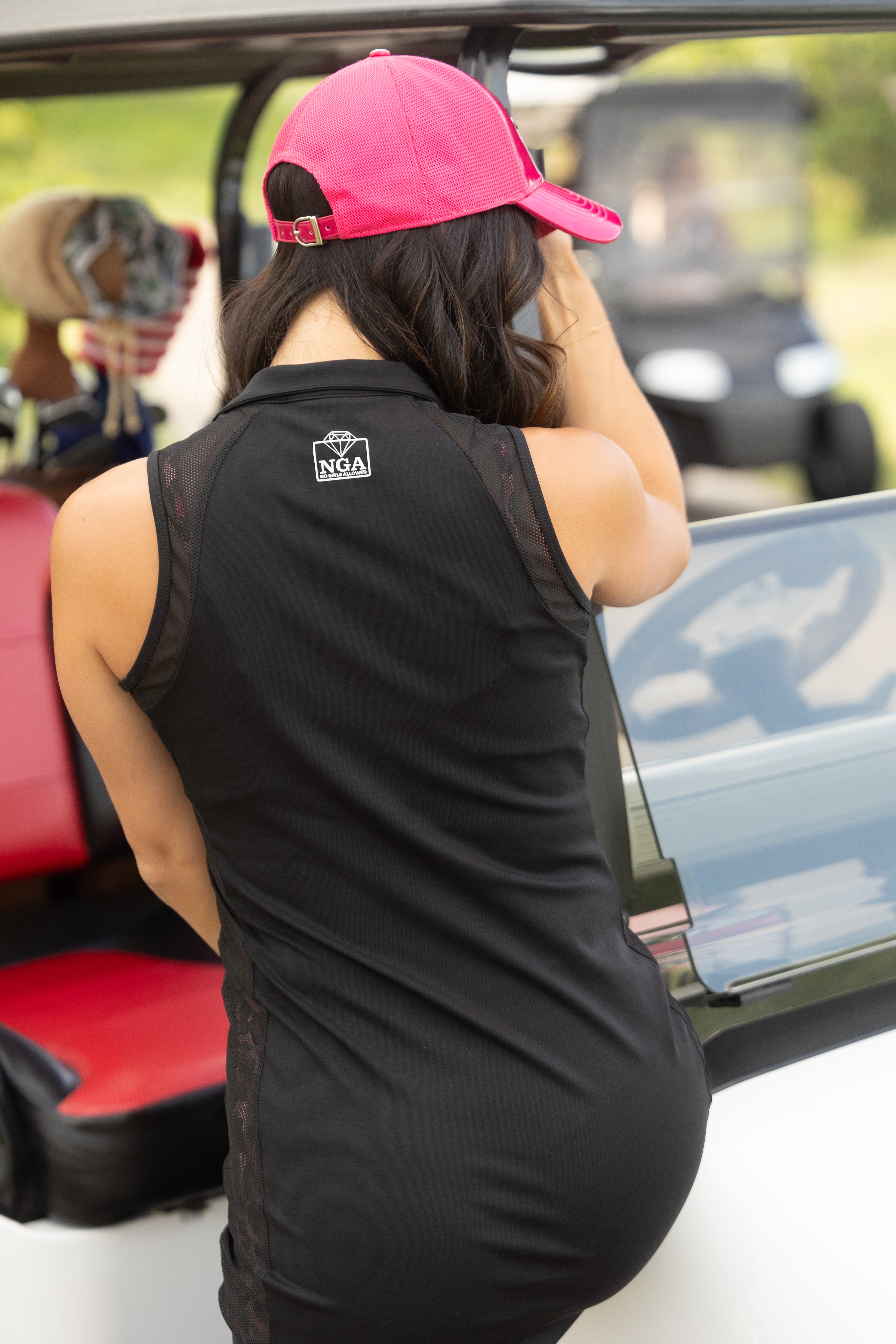 Peekaboo Dress in Black