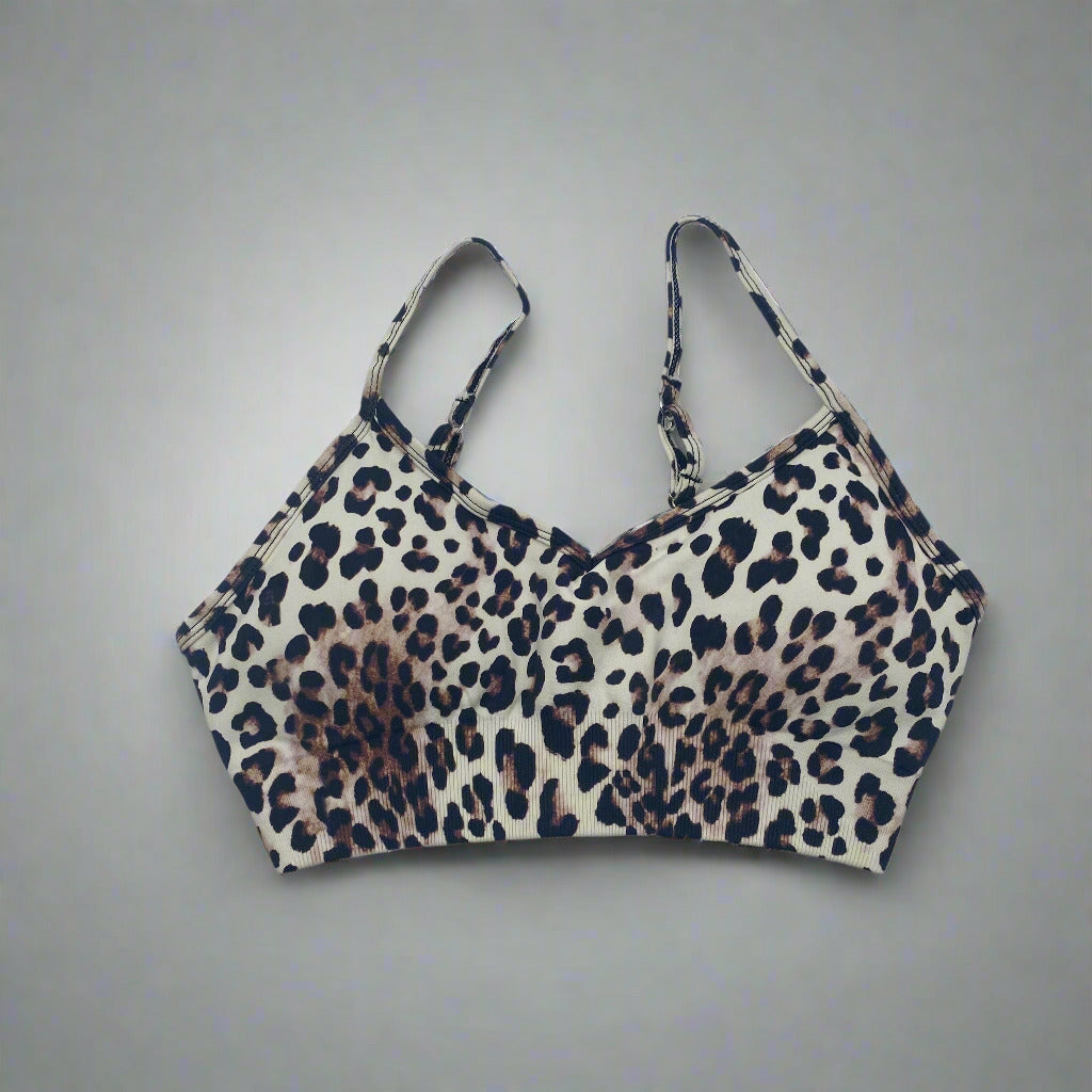 Lush Ta-Tas Bra - Natural Leopard Front