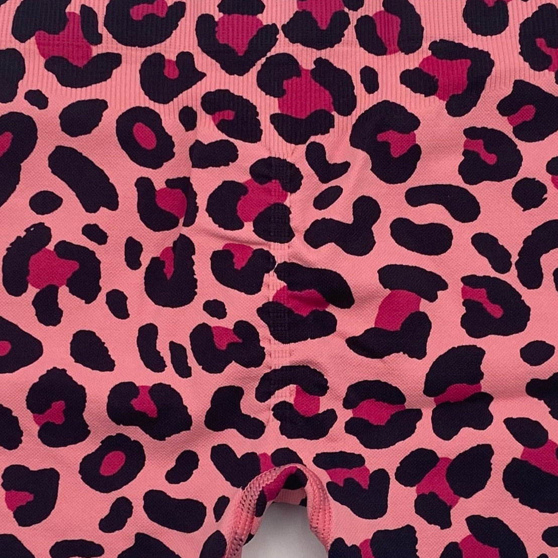 Lush Unders - Pink Leopard Back Ruching