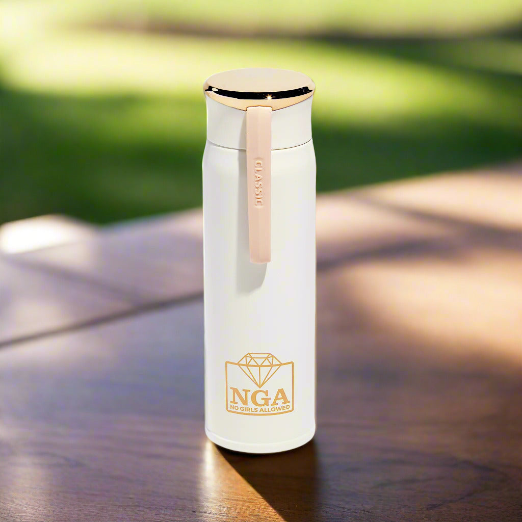 NGA "BYOW!" Bottle - Cream & Gold