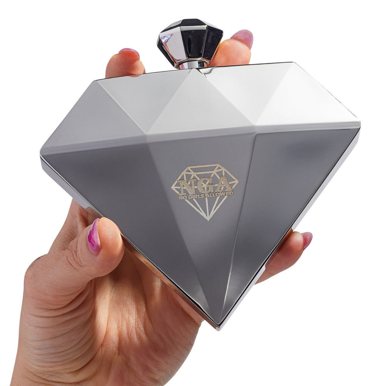 Radiance Flask - White Diamond Front