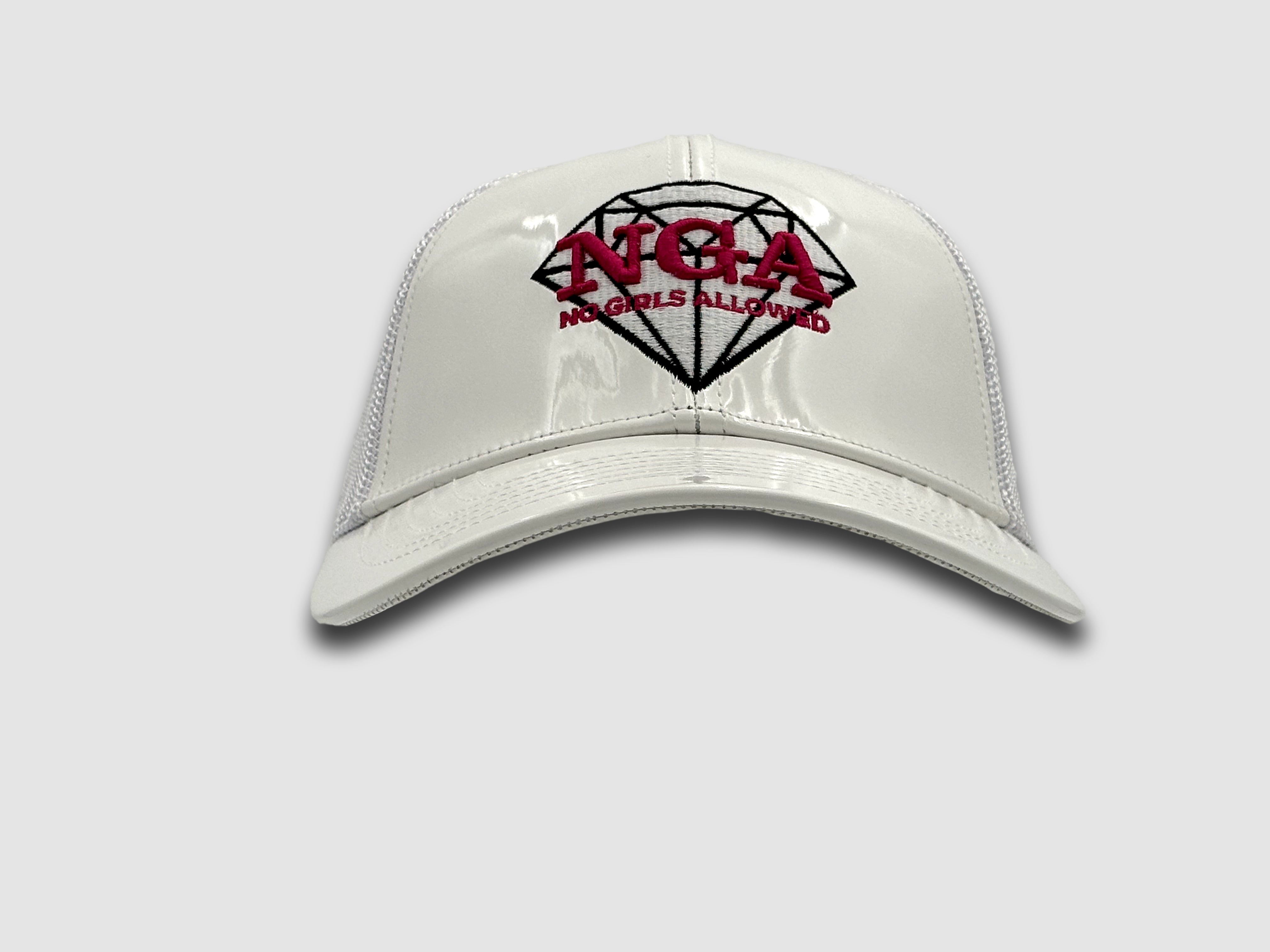 Shine Bright Hat - White Patent