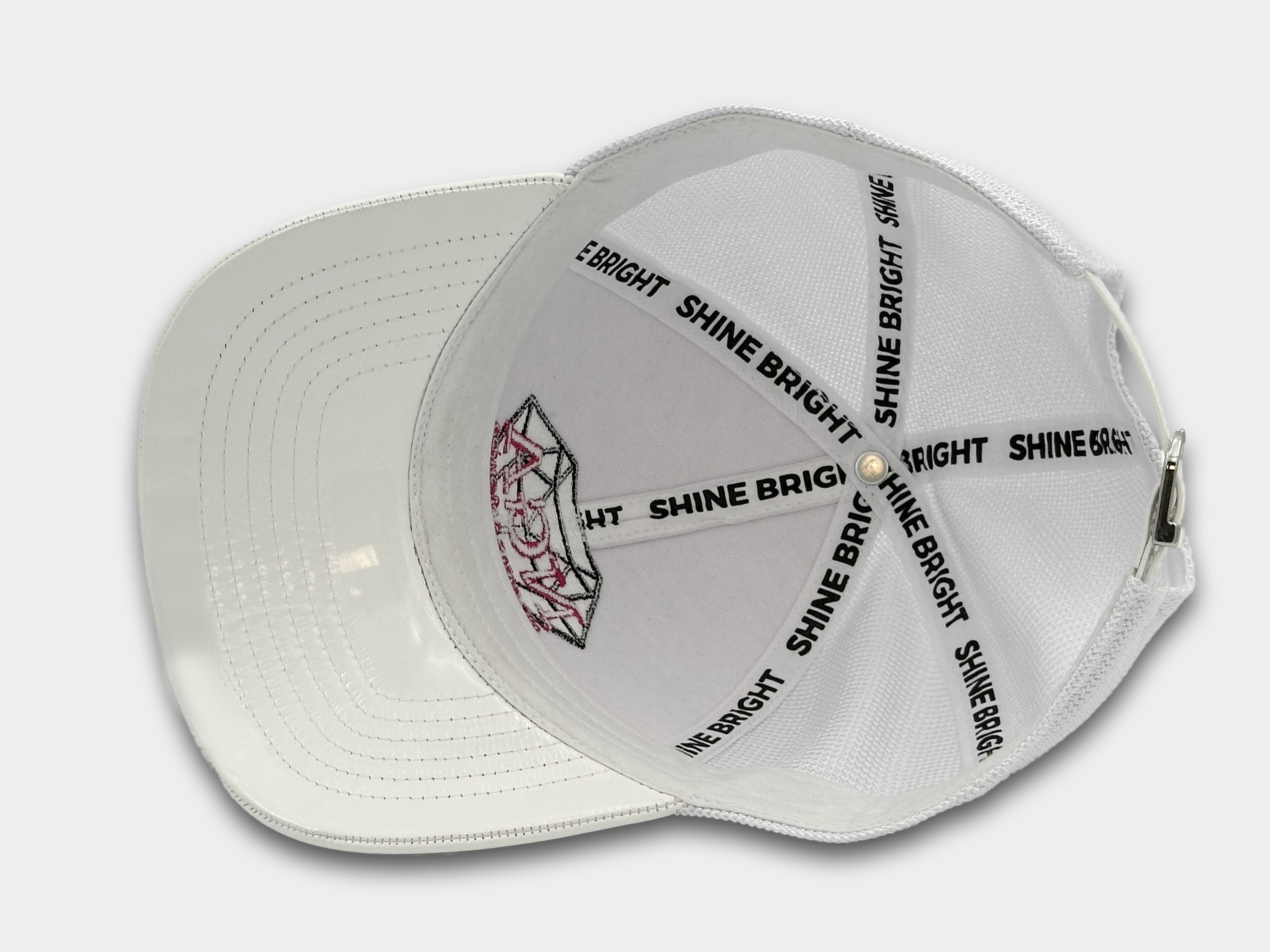 Shine Bright Hat - White Patent
