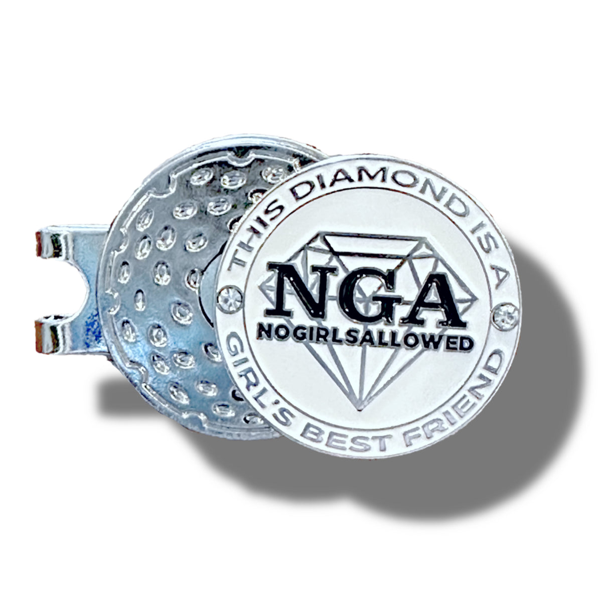 THIS Diamond is a Girl's Best Friend Ball Marker & Hat Clip