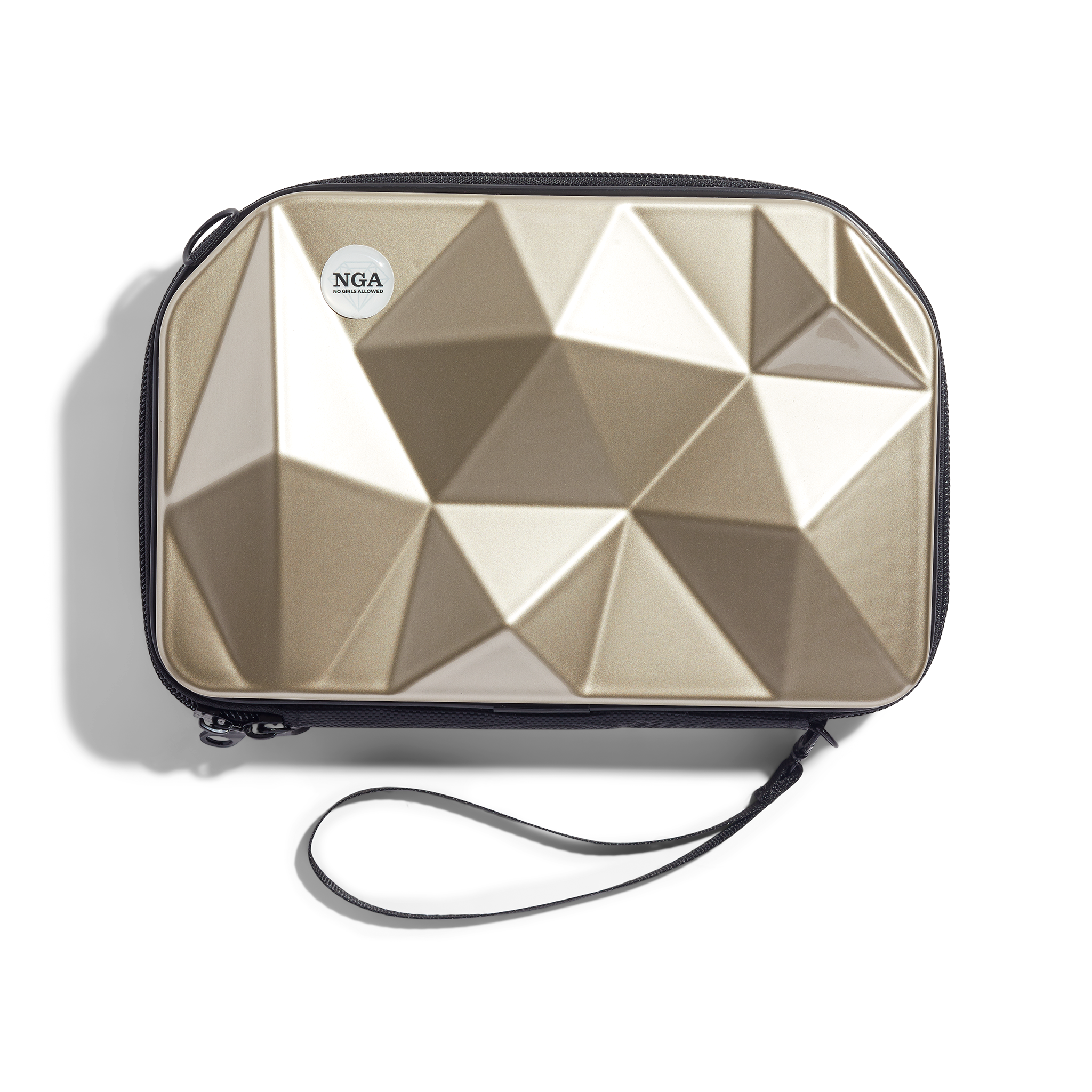 Totally Clutch Platinum Gold Diamond Luxe Bag