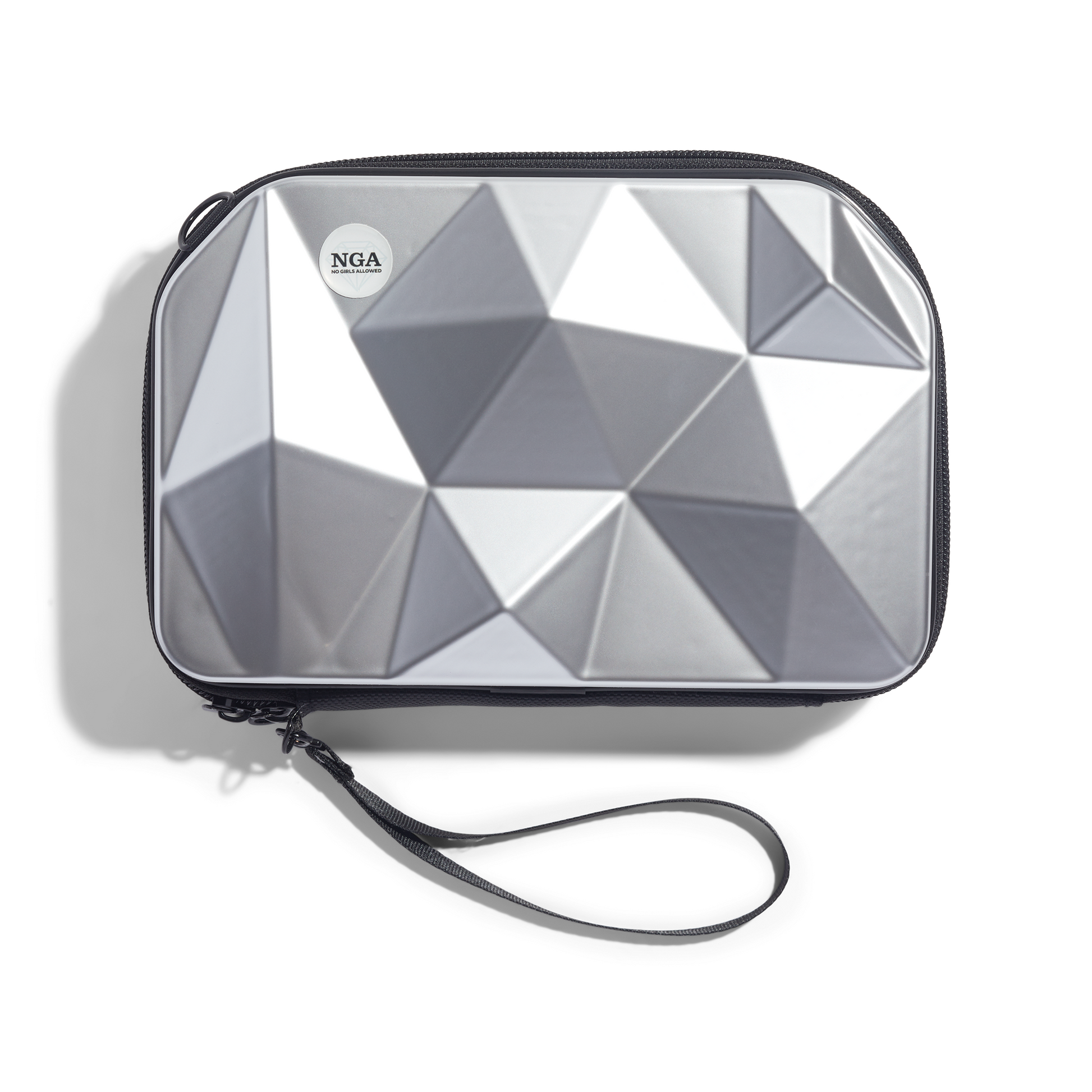 Totally Clutch Silver Diamond Luxe Bag