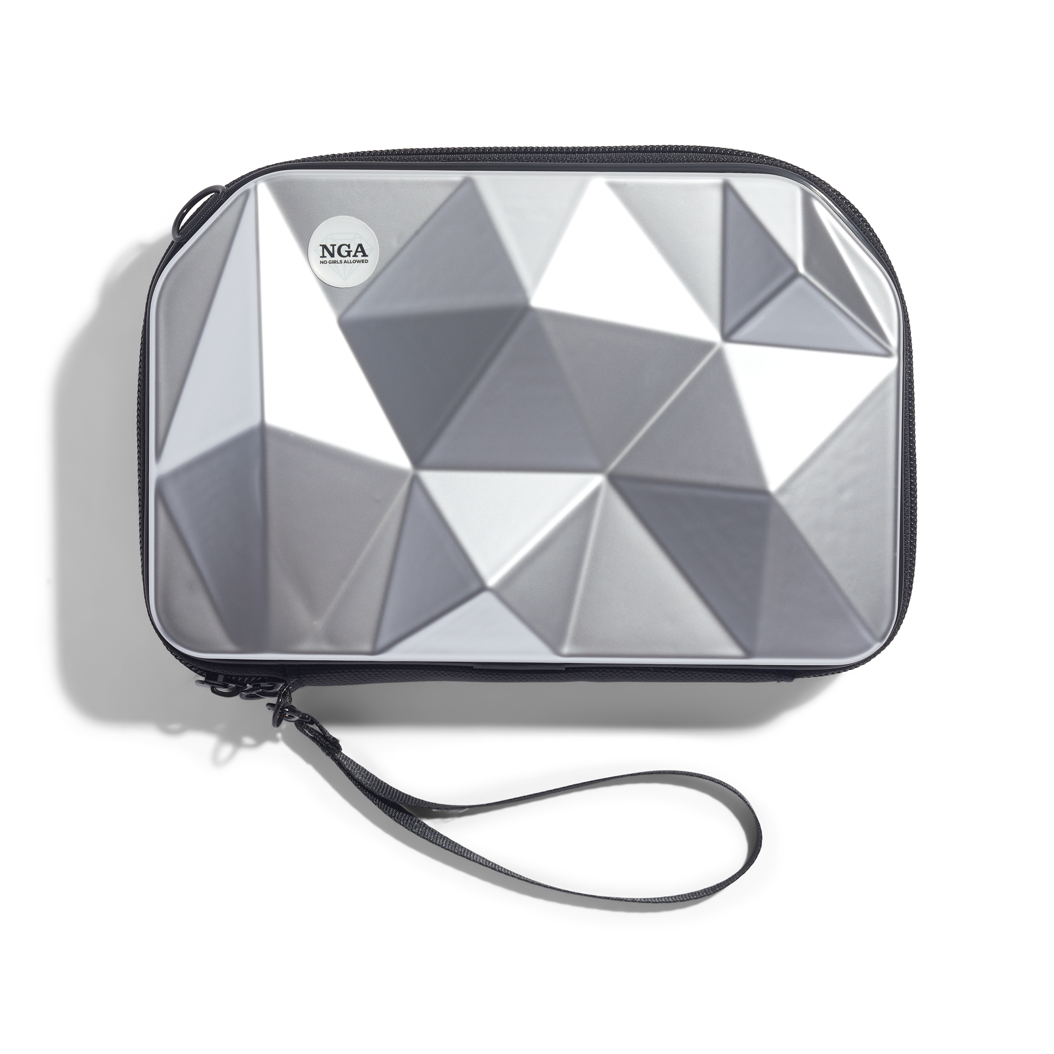 Totally Clutch Silver Diamond Luxe Bag