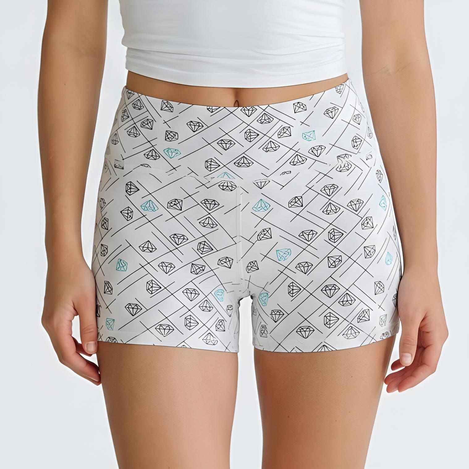 Luxe 'Unders' Shorts - Diamond Dreams Green