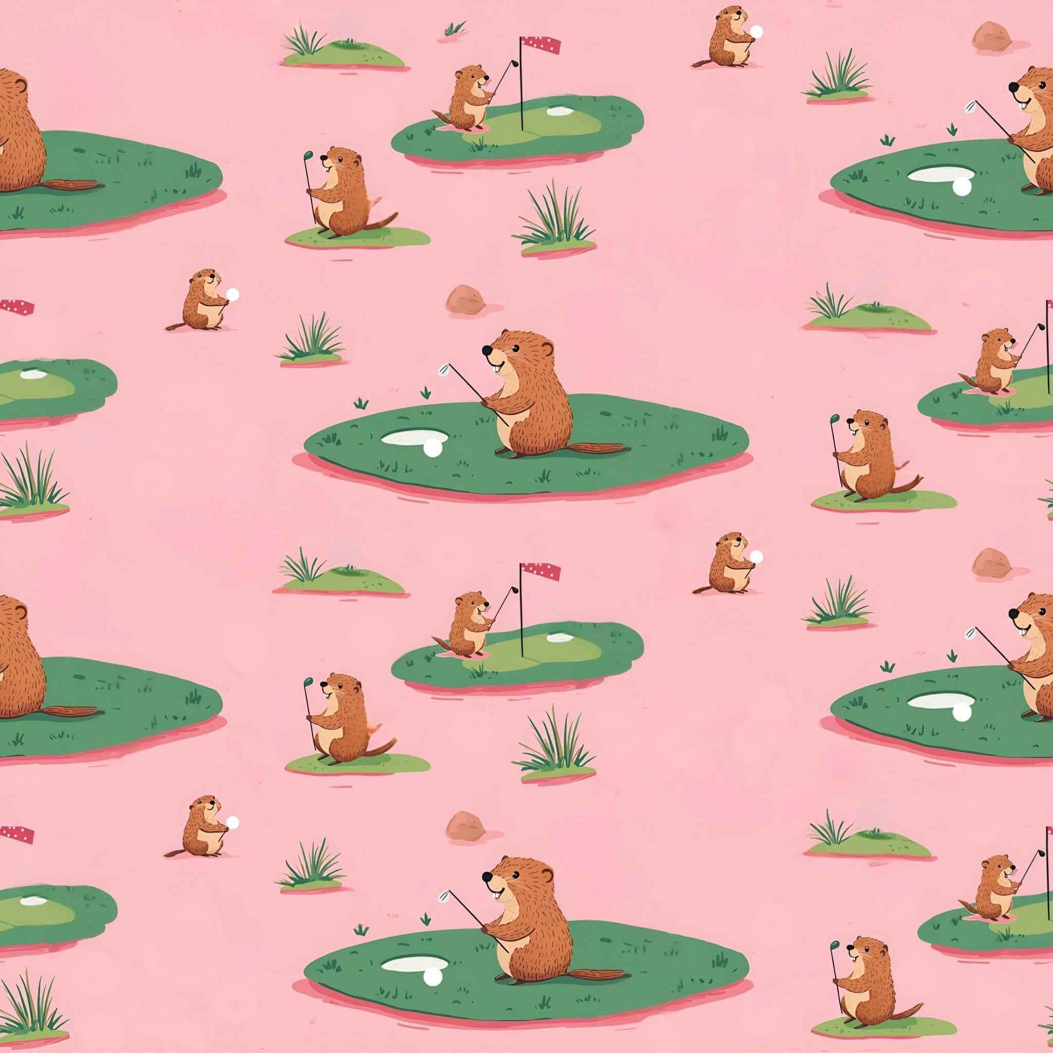 My Store Bottoms Luxe 'Unders' Shorts-Happy Beavers Print
