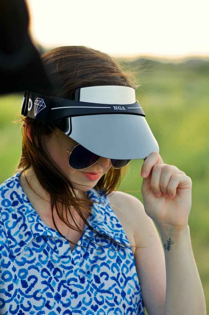  Visor Brilliant Swing Visor - Silver Mirror