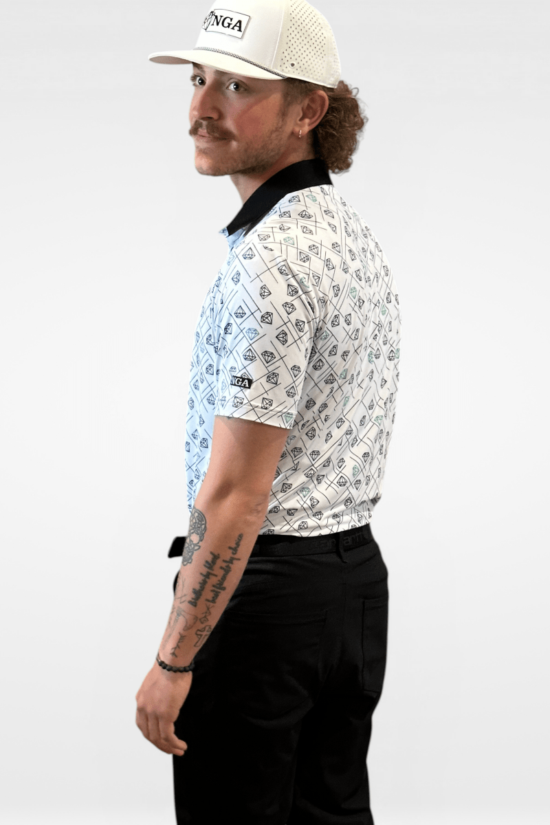 Diamond Dreams Polo for Men - Green