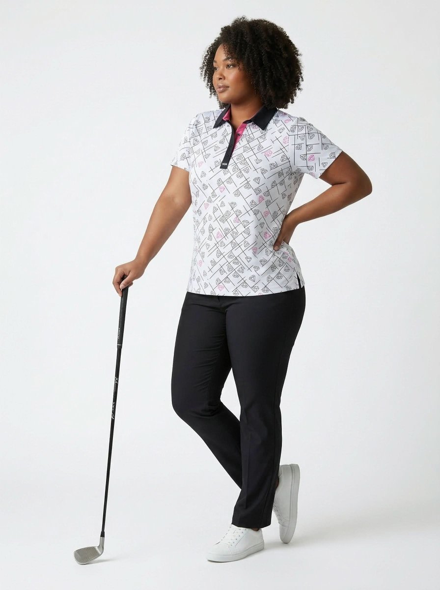 Diamond Dreams Polo - Pink - Borrowed Fit (Ladies)