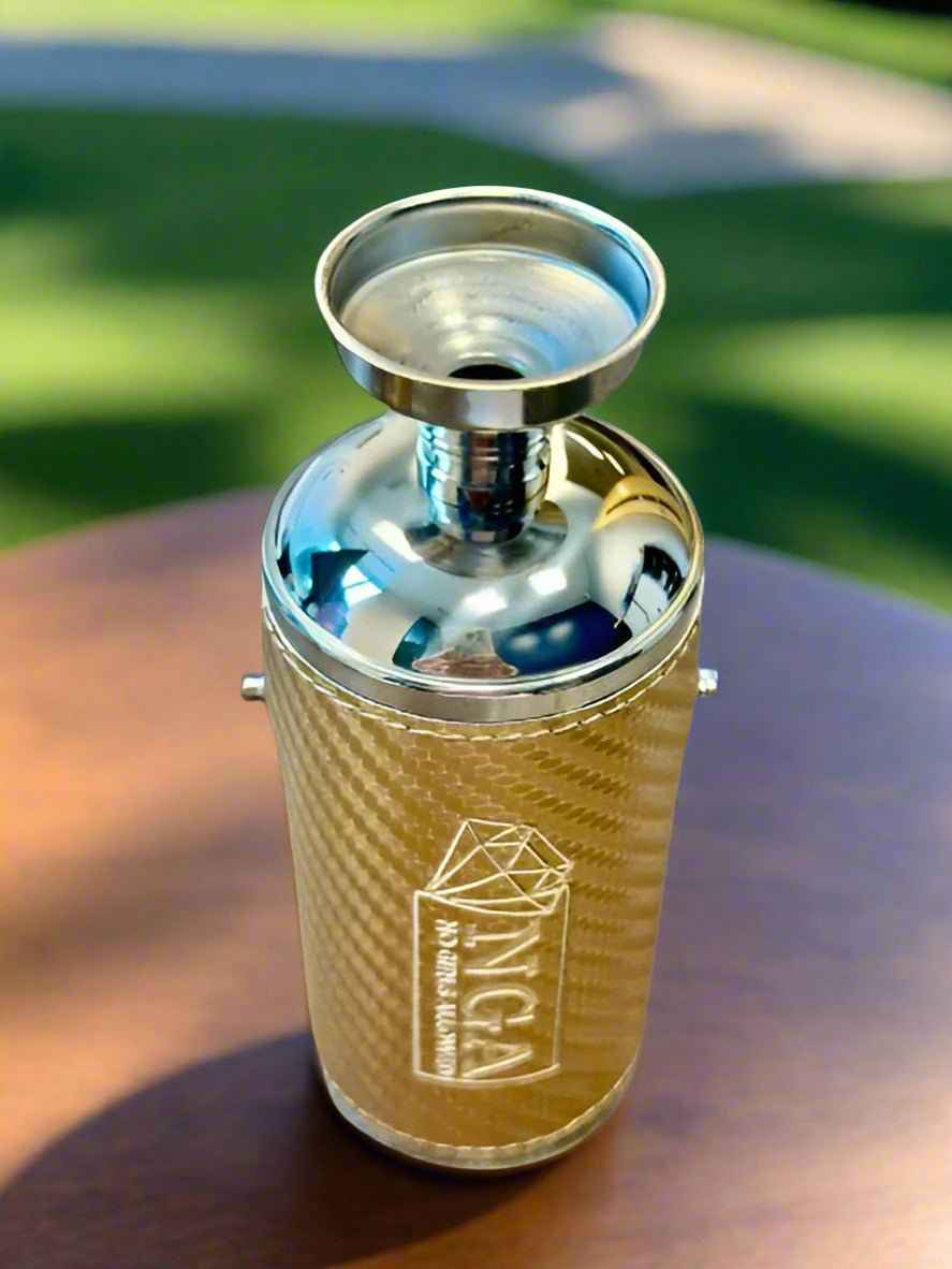 My Store Flask Frolic Flask - Gold Carbon Fiber
