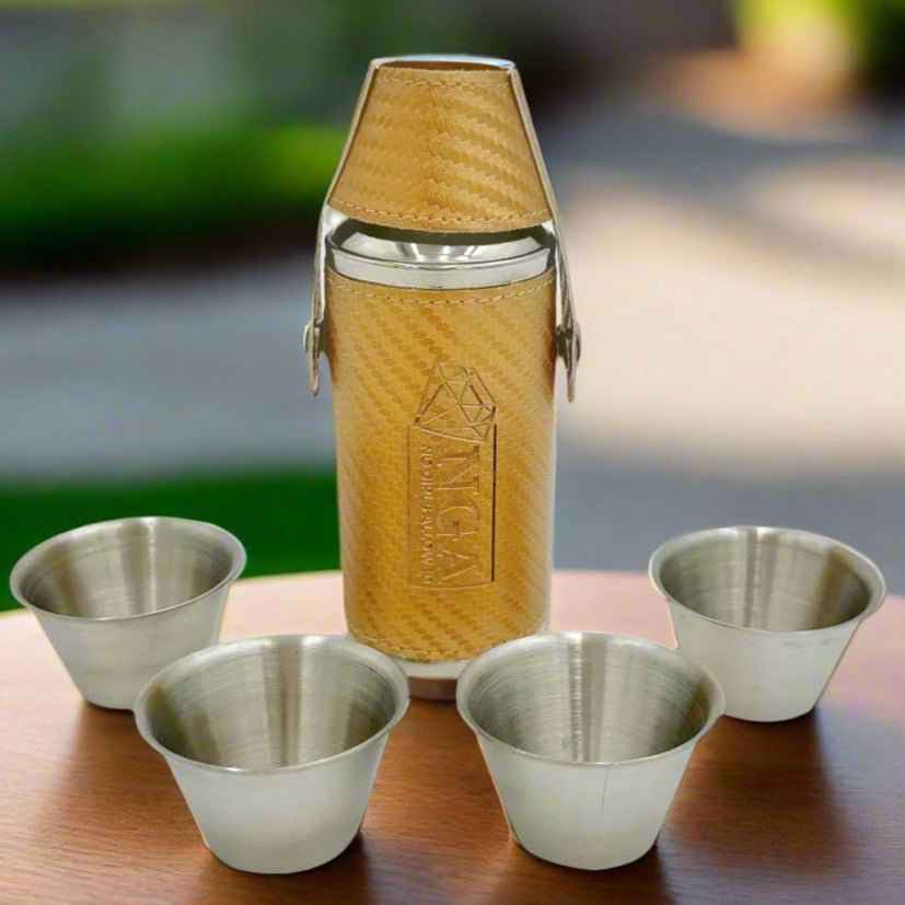 My Store Flask Frolic Flask - Gold Carbon Fiber