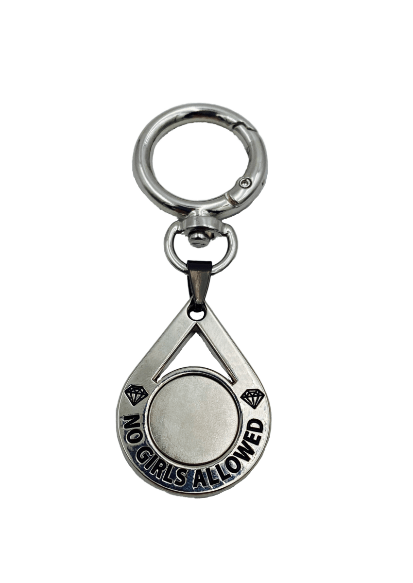 NGA - No Girls Allowed GlamMag Ball Marker Magnet - Steel Clip-On "No Girls Allowed"