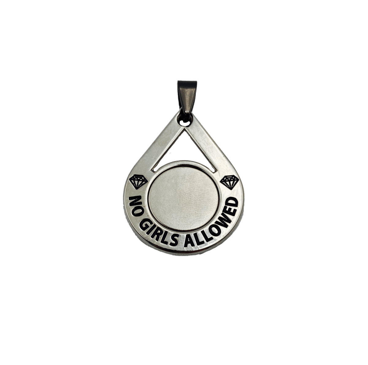 NGA - No Girls Allowed GlamMag Ball Marker Magnet - Steel Clip-On "No Girls Allowed"