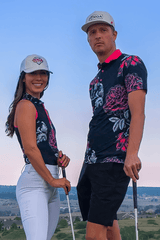 Midnight Blooms Polo for Men