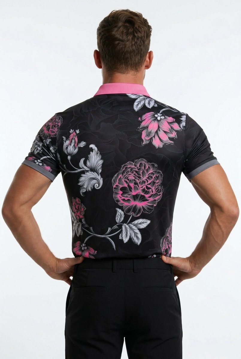 Midnight Blooms Polo for Men