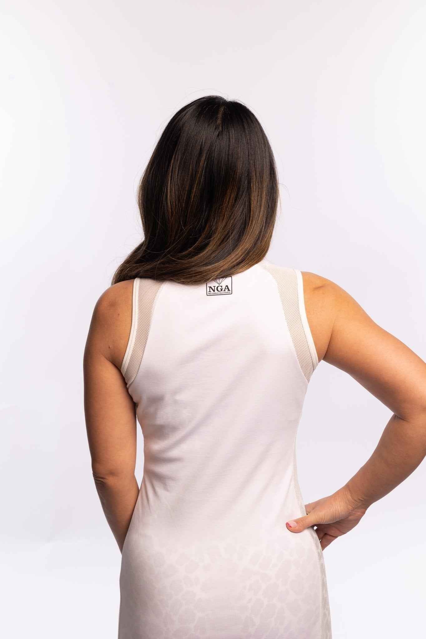Peekaboo Dress - White