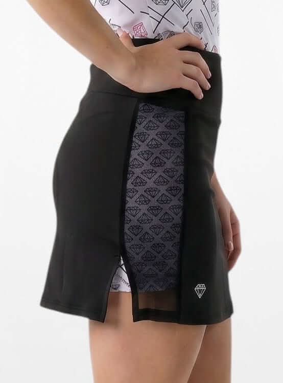 Peekaboo Skirt in Black - NGA - No Girls Allowed