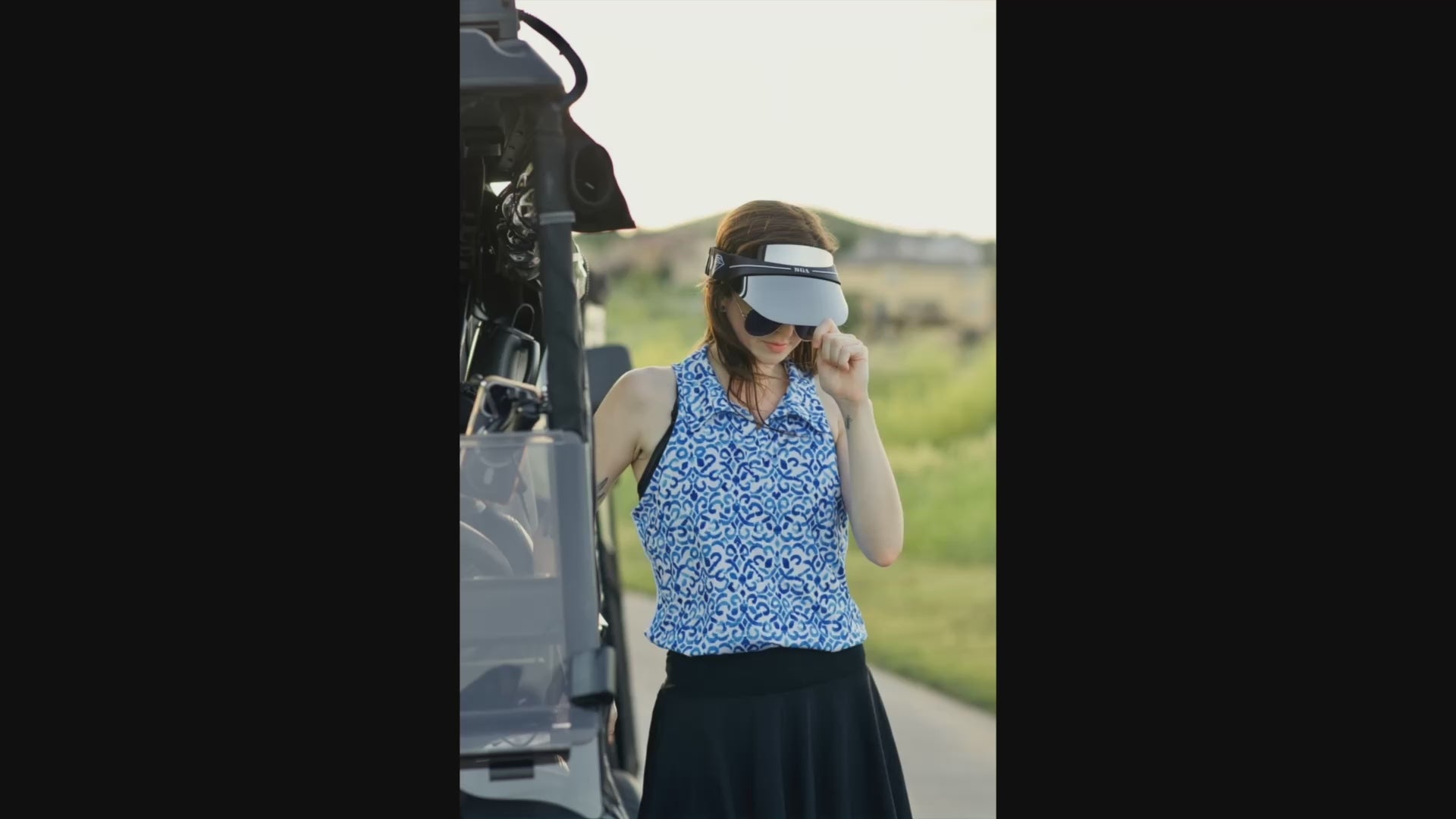 Load video: Brilliant Swing Visor - Silver Mirror Video