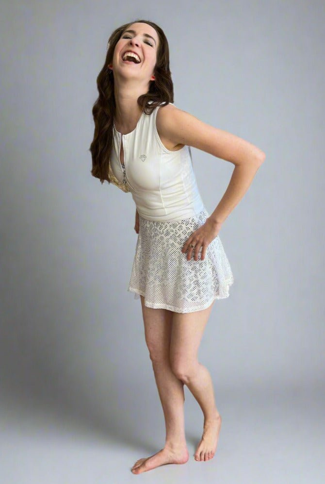 Sheer Confidence Dress 15" - White - NGA - No Girls Allowed