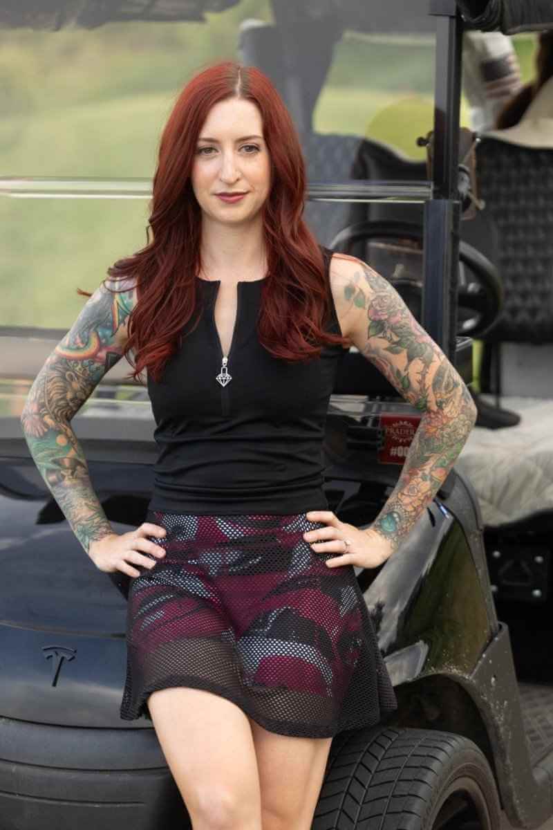 NGA - No Girls Allowed Dress Sheer Confidence Dress in Black - 15" Skirt