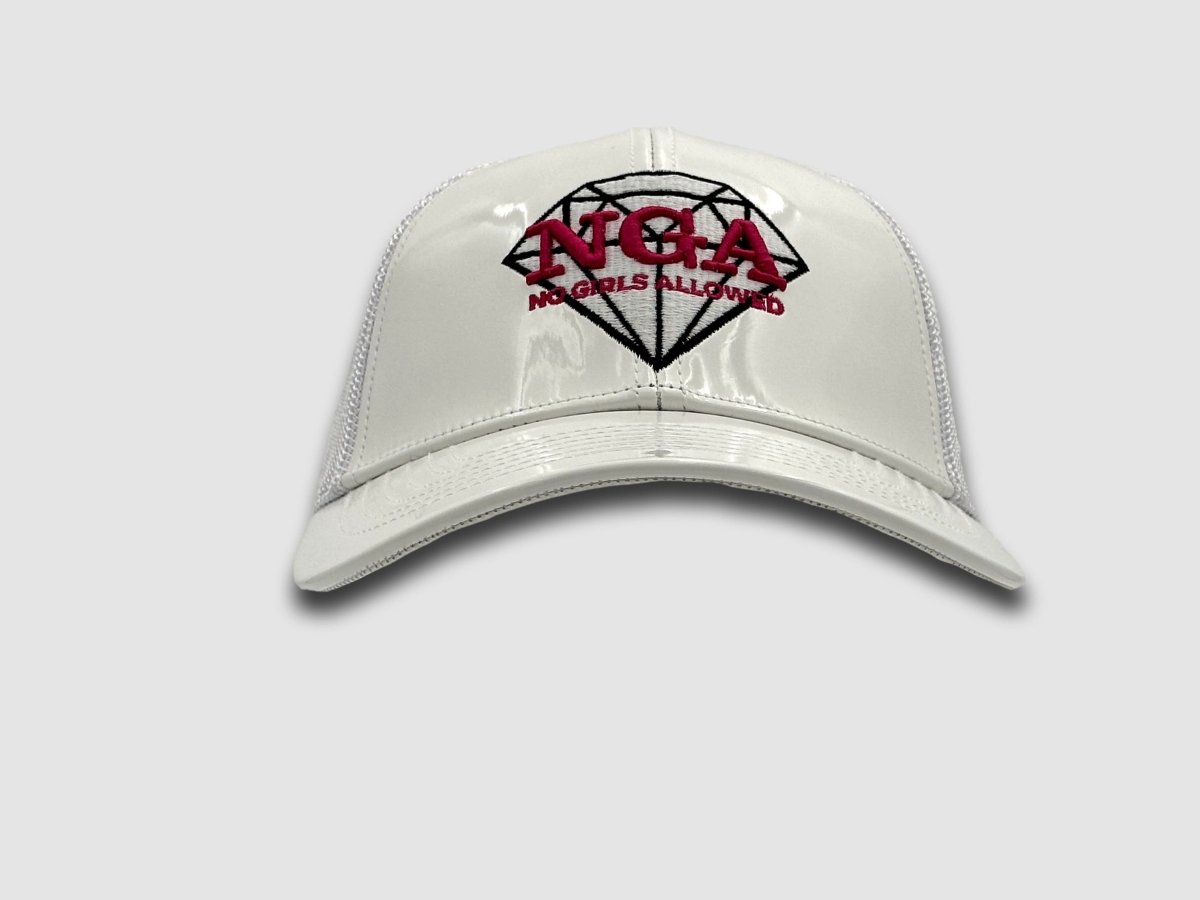 Shine Bright Hat - White Patent