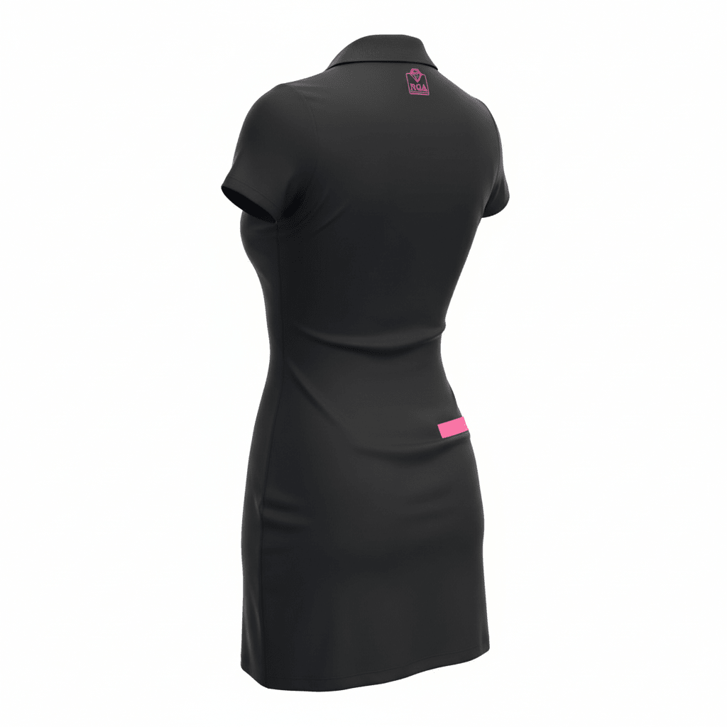 Sneak Peek Short-Sleeve Dress Pink on Black - NGA - No Girls Allowed