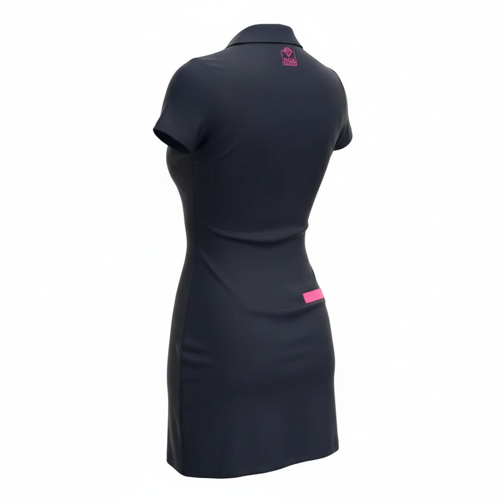 Sneak Peek Short Sleeve Dress - Pink on Navy