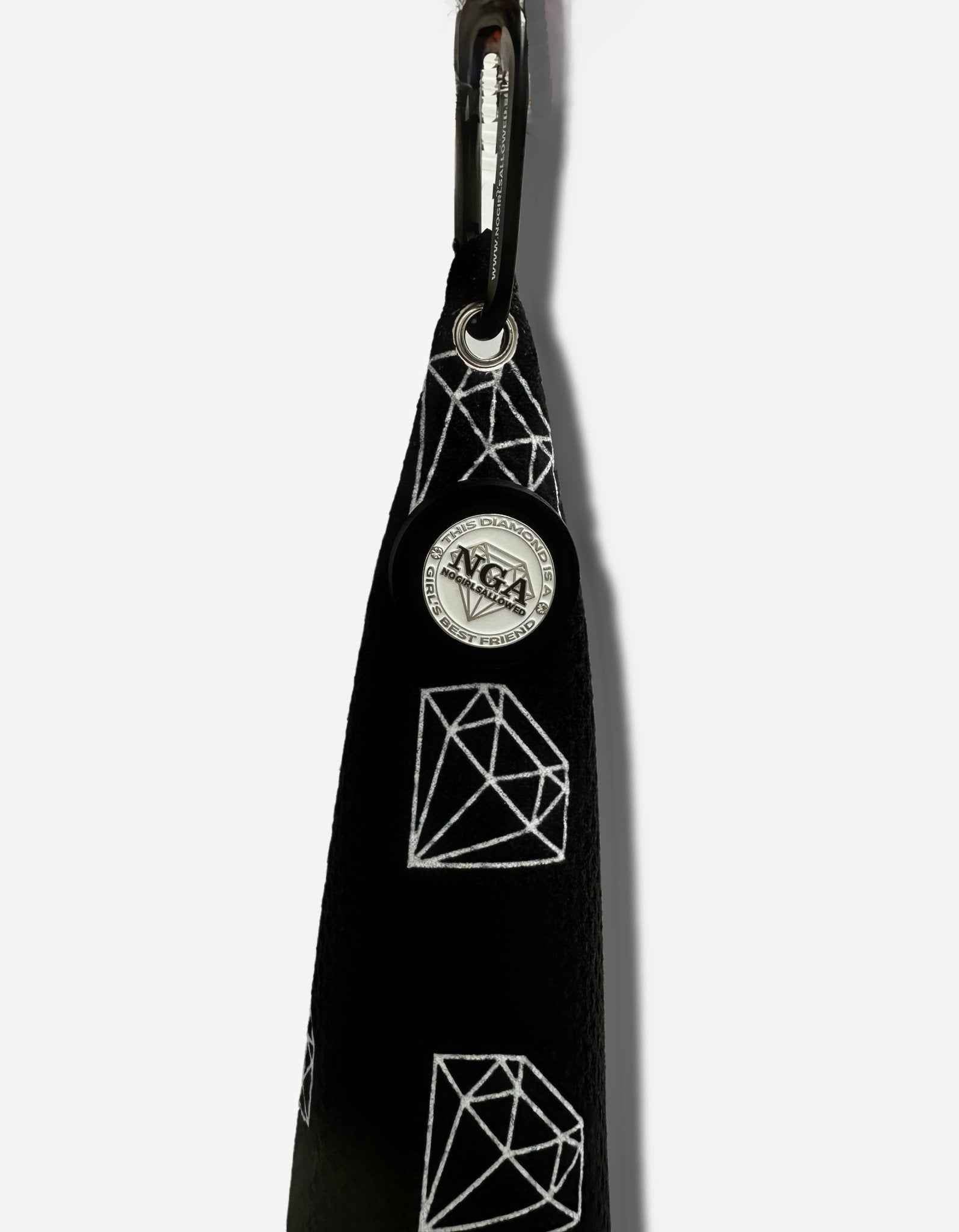 Stuck on You Magnetic Golf Towel - Black & White